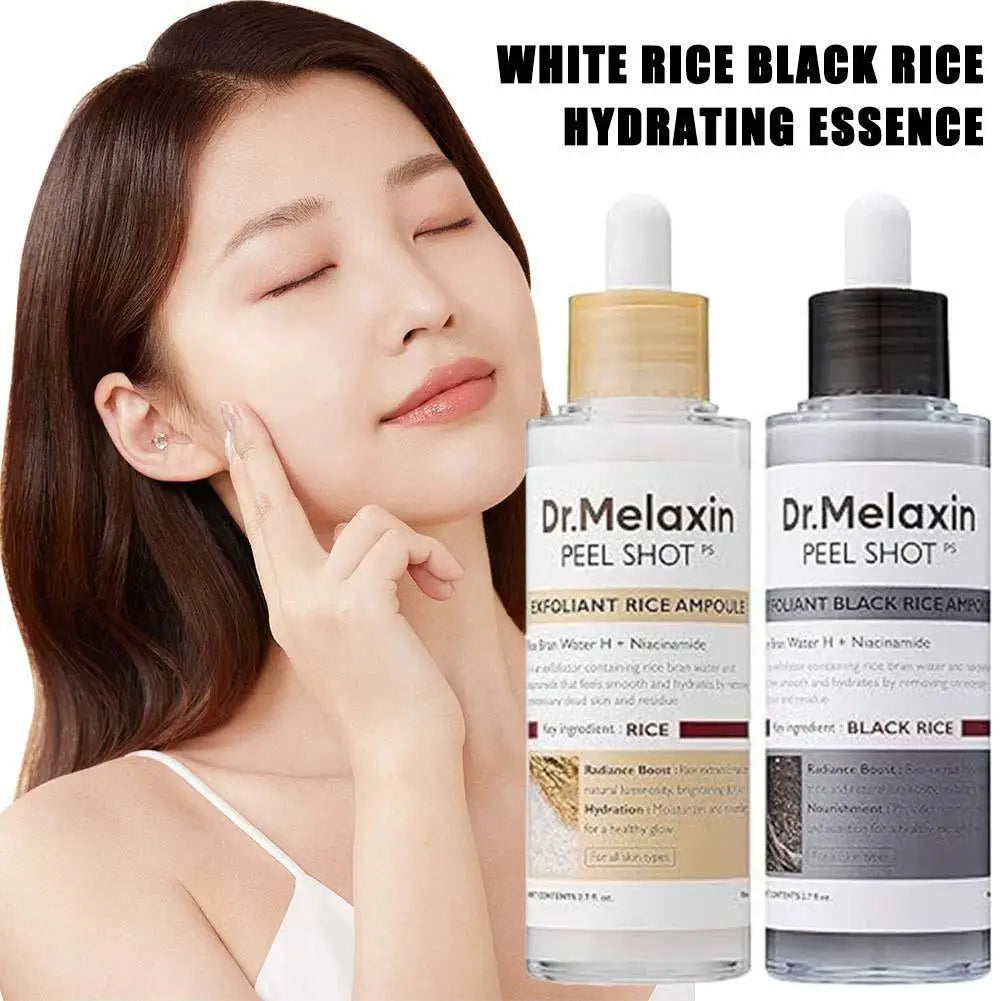 Dr.Melaxin Peel Shot – Dúo de Ampollas de Arroz Blanco y Negro