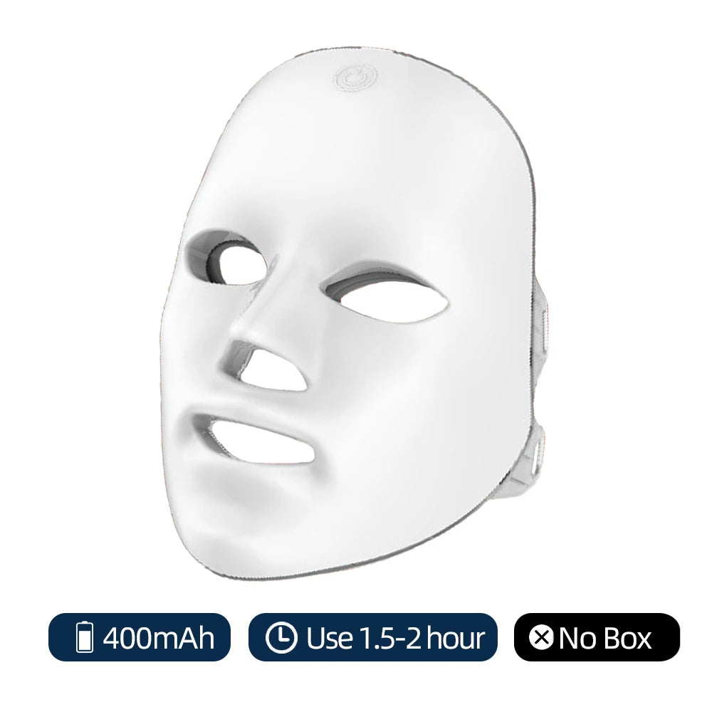 Mascarilla LED Inalámbrica de 7 Colores – Terapia de Fotones Antienvejecimiento y Reafirmante