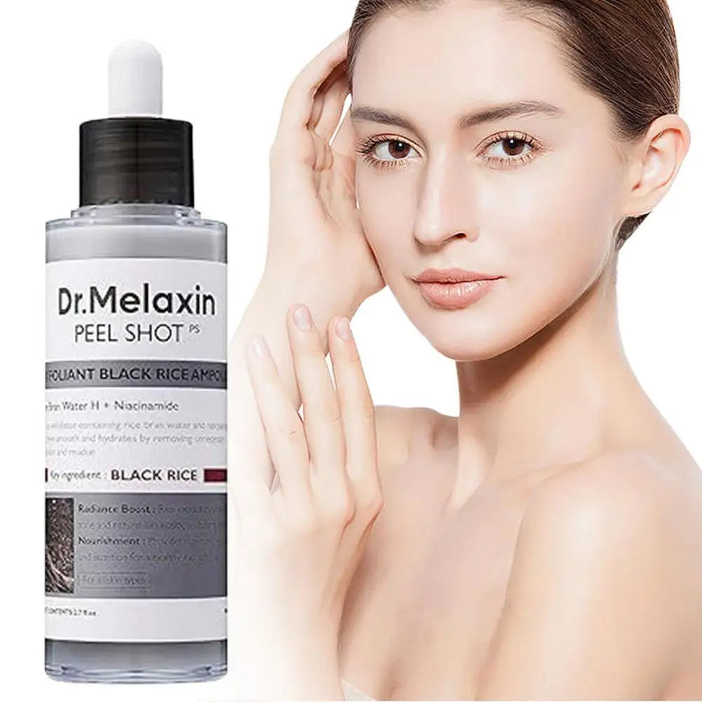 Dr.Melaxin Peel Shot – Dúo de Ampollas de Arroz Blanco y Negro